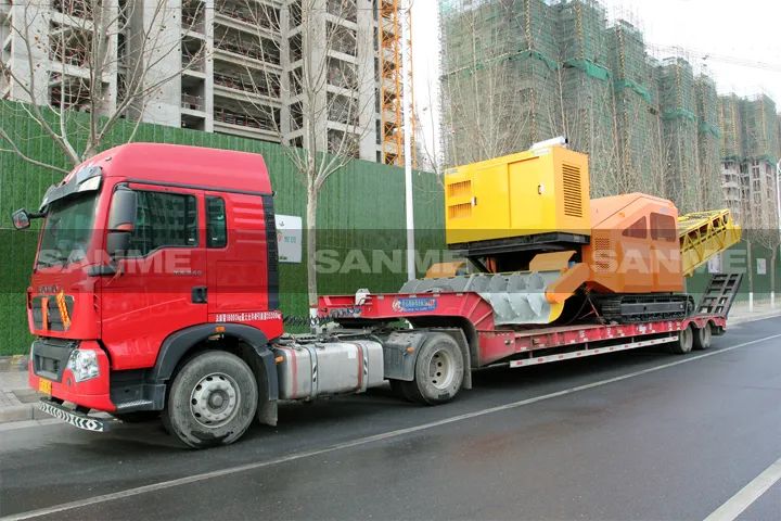 顛覆傳統(tǒng)裝車方式，山美履帶式取料機(jī)助您實(shí)現(xiàn)降本增效、節(jié)能減排！